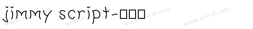 jimmy script字体转换